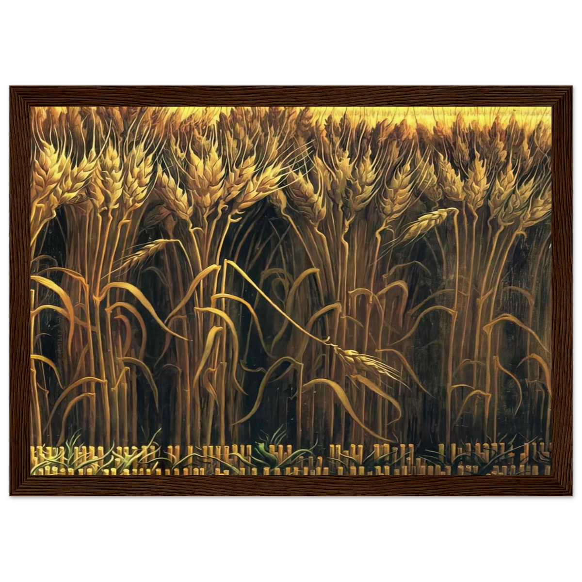 WHEAT Framed Poster | Thomas Hart Benton Framed Prints Wall Art | Thomas Hart Benton Store
