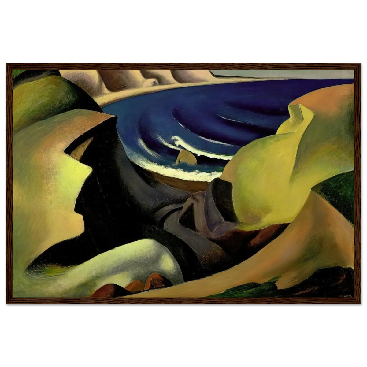 THE CLIFFS 1921 Framed Poster | Thomas Hart Benton Framed Prints Wall Art | Thomas Hart Benton Store