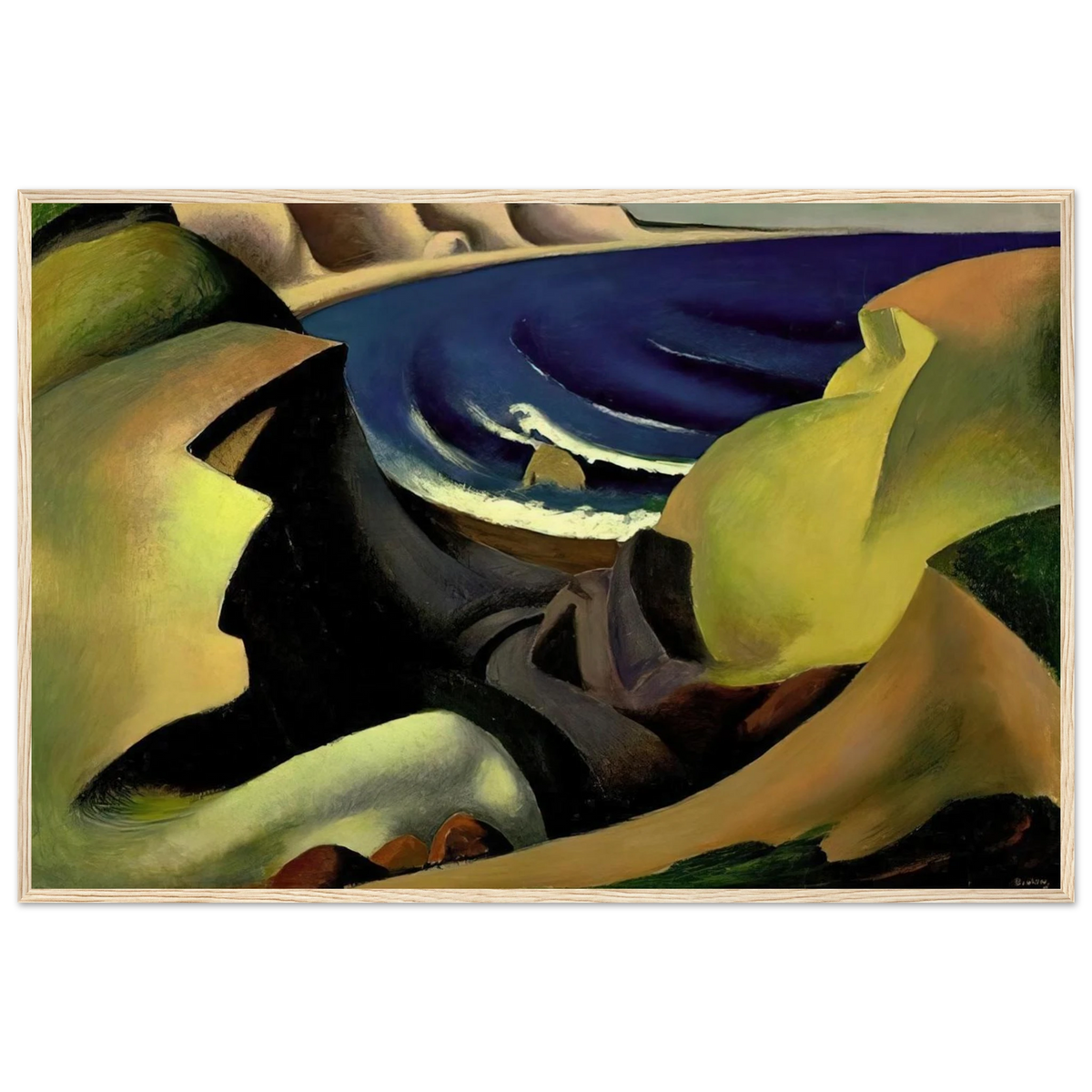 THE CLIFFS 1921 Framed Poster | Thomas Hart Benton Framed Prints Wall Art | Thomas Hart Benton Store