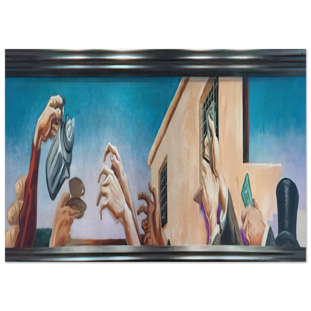 OUTREACHING HANDS 1931 Poster | Thomas Hart Benton Poster | Thomas Hart Benton Store