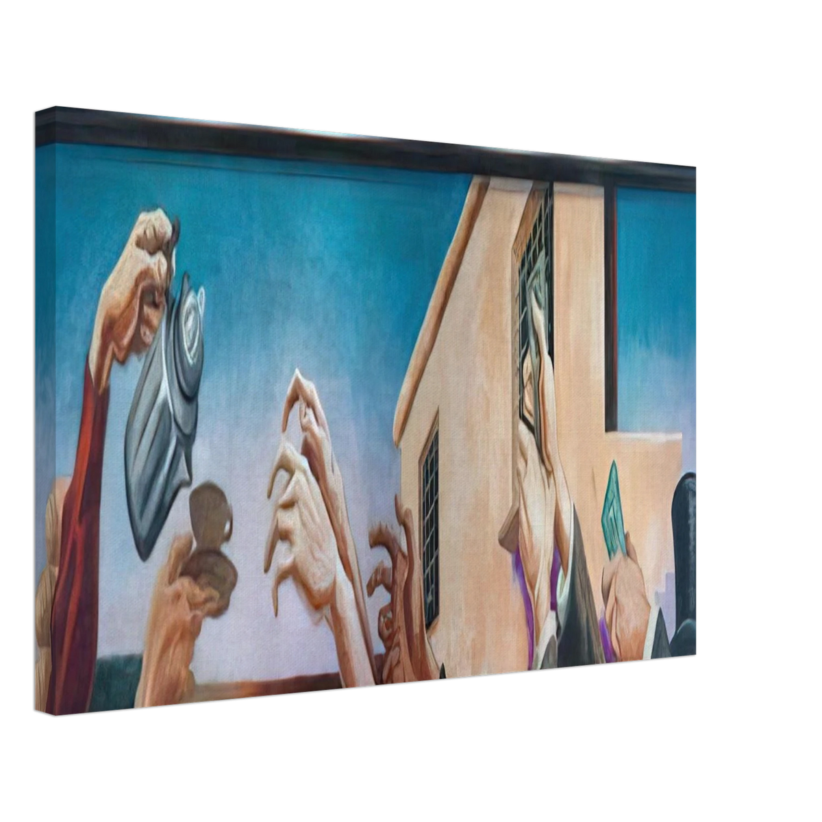 OUTREACHING HANDS 1931 Canvas | Thomas Hart Benton Canvas | Thomas Hart Benton Store