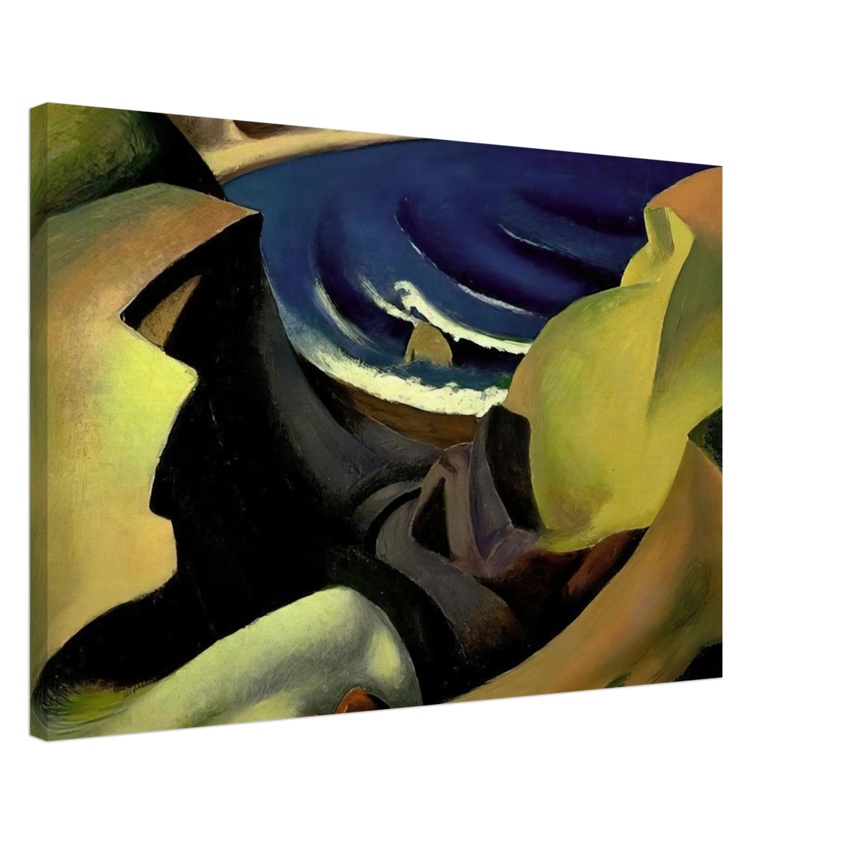 THE CLIFFS 1921 Canvas | Thomas Hart Benton Canvas | Thomas Hart Benton Store