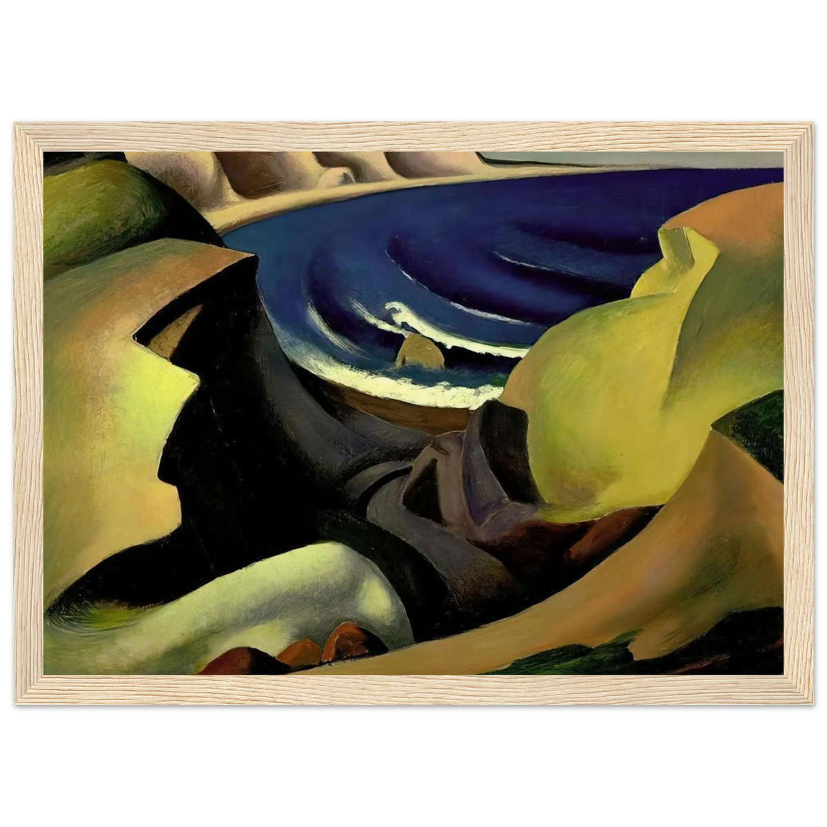 THE CLIFFS 1921 Framed Poster | Thomas Hart Benton Framed Prints Wall Art | Thomas Hart Benton Store