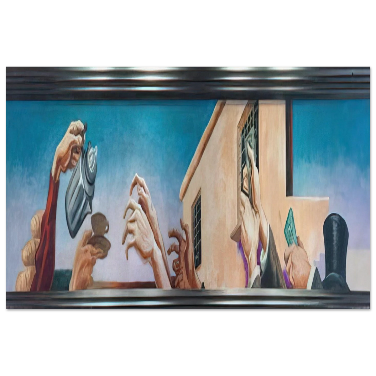 OUTREACHING HANDS 1931 Poster | Thomas Hart Benton Poster | Thomas Hart Benton Store