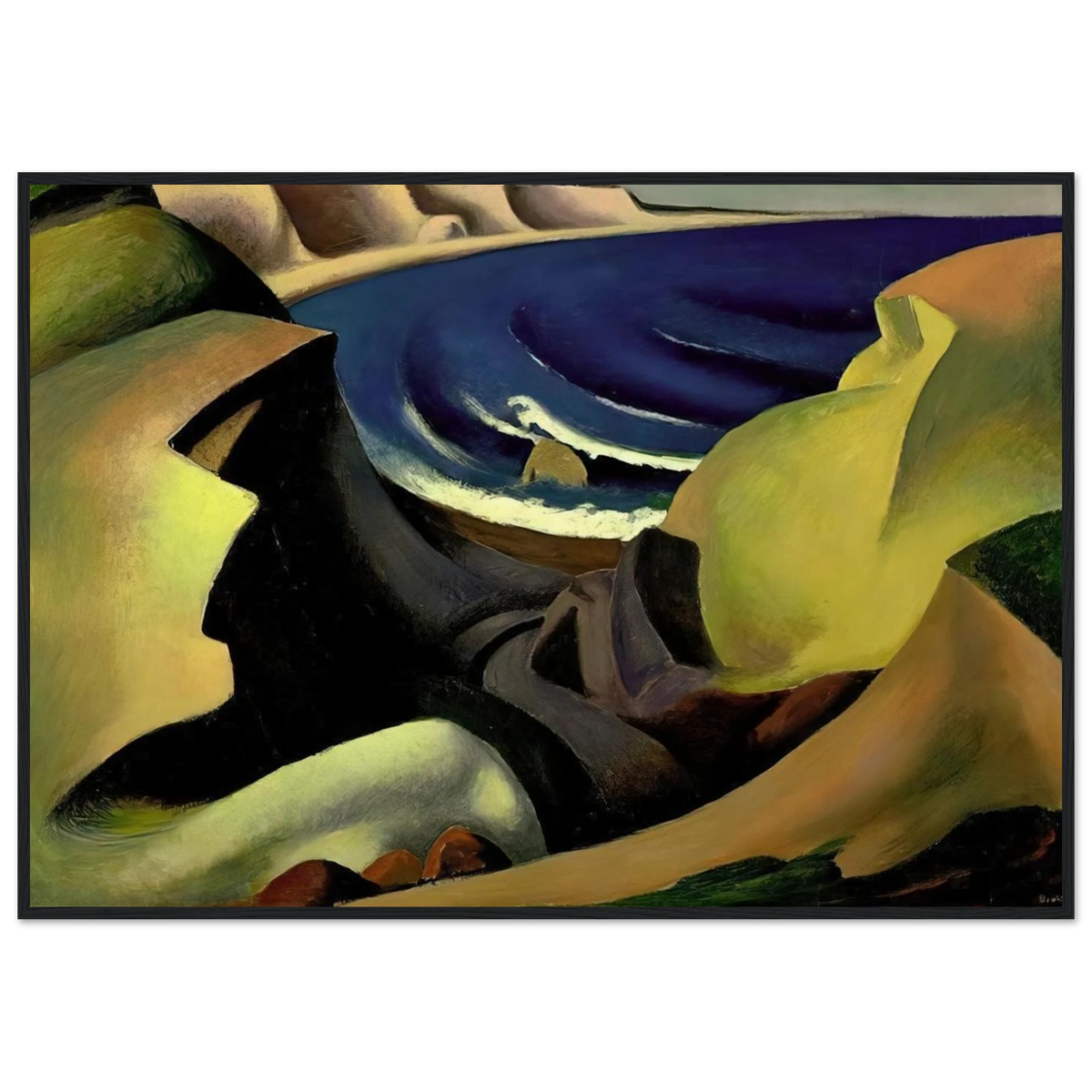 THE CLIFFS 1921 Framed Poster | Thomas Hart Benton Framed Prints Wall Art | Thomas Hart Benton Store
