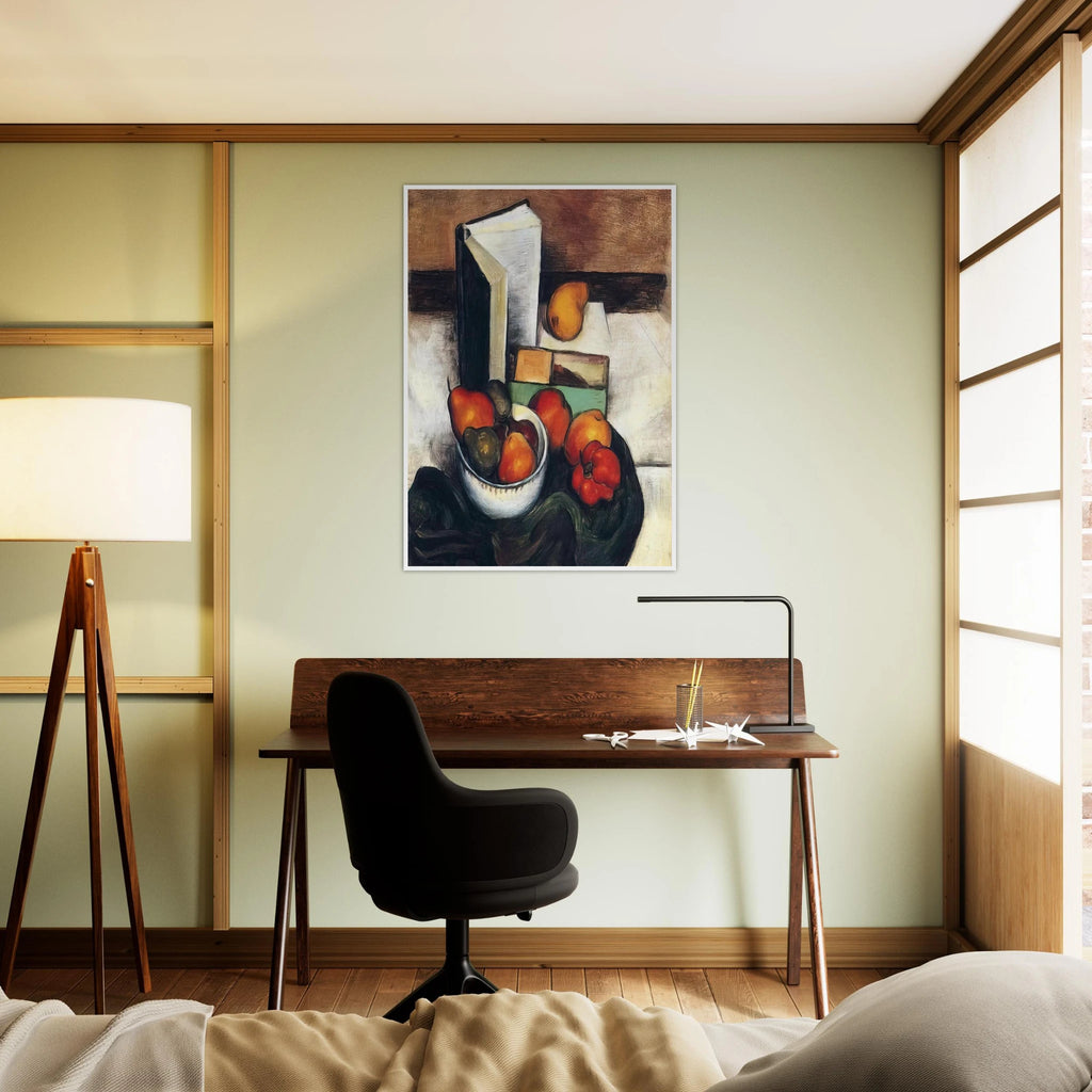 STILL LIFE WITH FRUIT AND VEGETABLES Framed Poster | Thomas Hart Benton Framed Prints Wall Art | Thomas Hart Benton Store