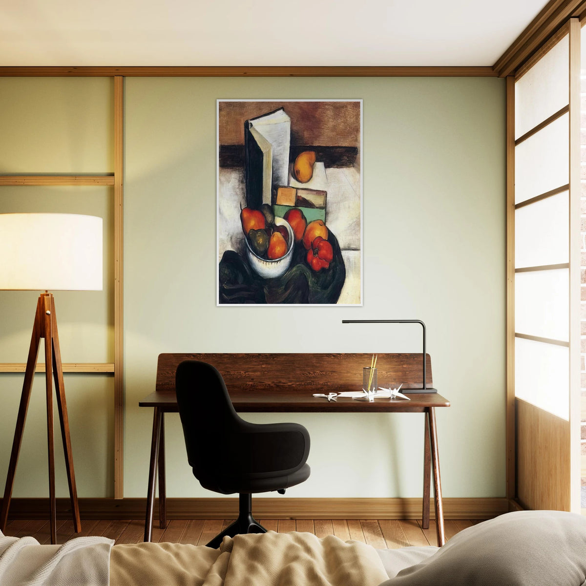 STILL LIFE WITH FRUIT AND VEGETABLES Framed Poster | Thomas Hart Benton Framed Prints Wall Art | Thomas Hart Benton Store