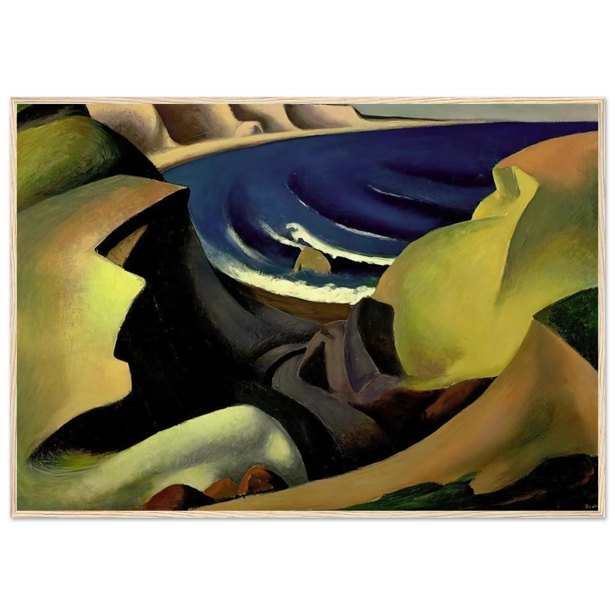 THE CLIFFS 1921 Framed Poster | Thomas Hart Benton Framed Prints Wall Art | Thomas Hart Benton Store