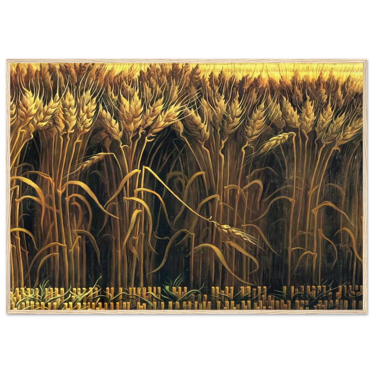 WHEAT Framed Poster | Thomas Hart Benton Framed Prints Wall Art | Thomas Hart Benton Store