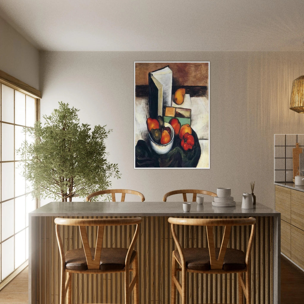 STILL LIFE WITH FRUIT AND VEGETABLES Framed Poster | Thomas Hart Benton Framed Prints Wall Art | Thomas Hart Benton Store