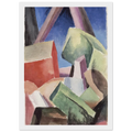 HOUSE IN CUBIST LANDSCAPE 1920 Framed Poster | Thomas Hart Benton Framed Prints Wall Art | Thomas Hart Benton Store