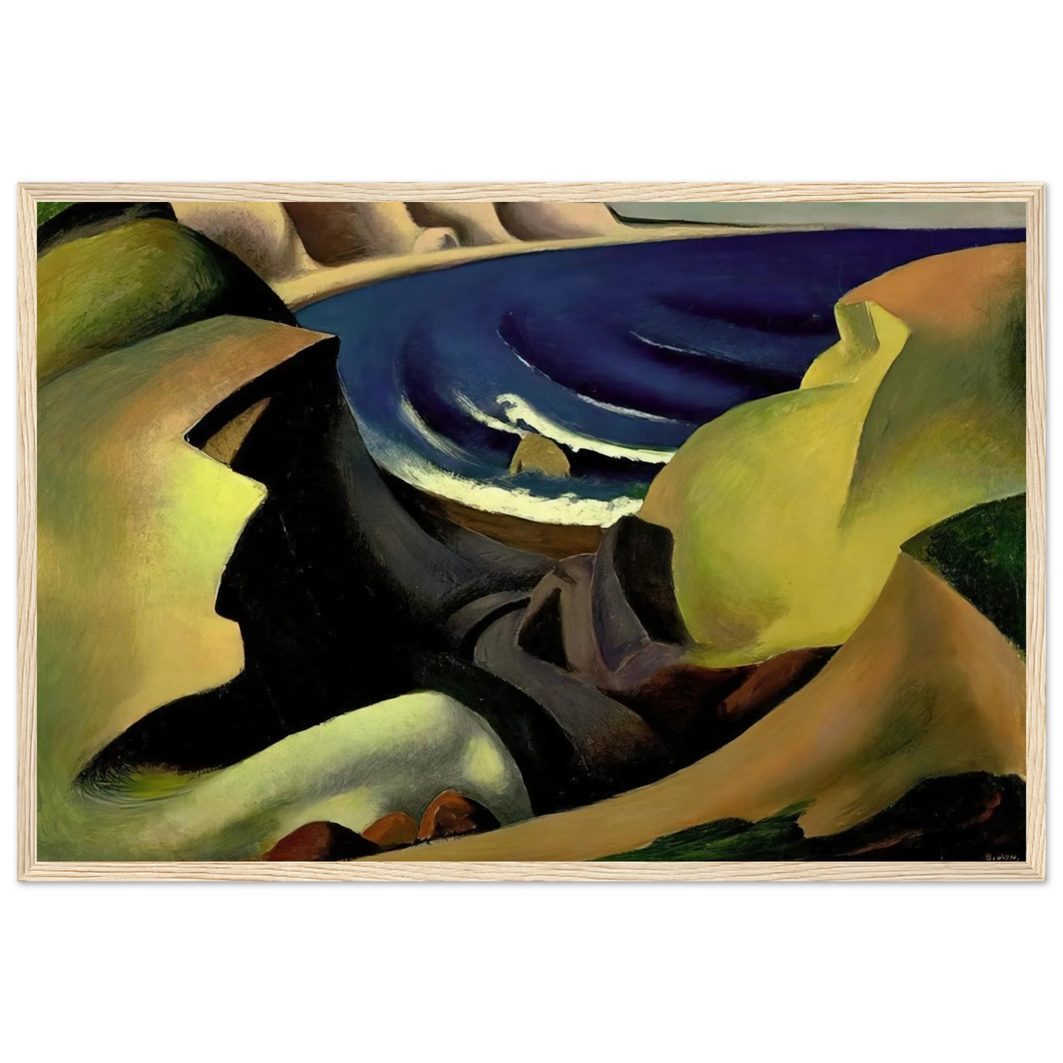 THE CLIFFS 1921 Framed Poster | Thomas Hart Benton Framed Prints Wall Art | Thomas Hart Benton Store