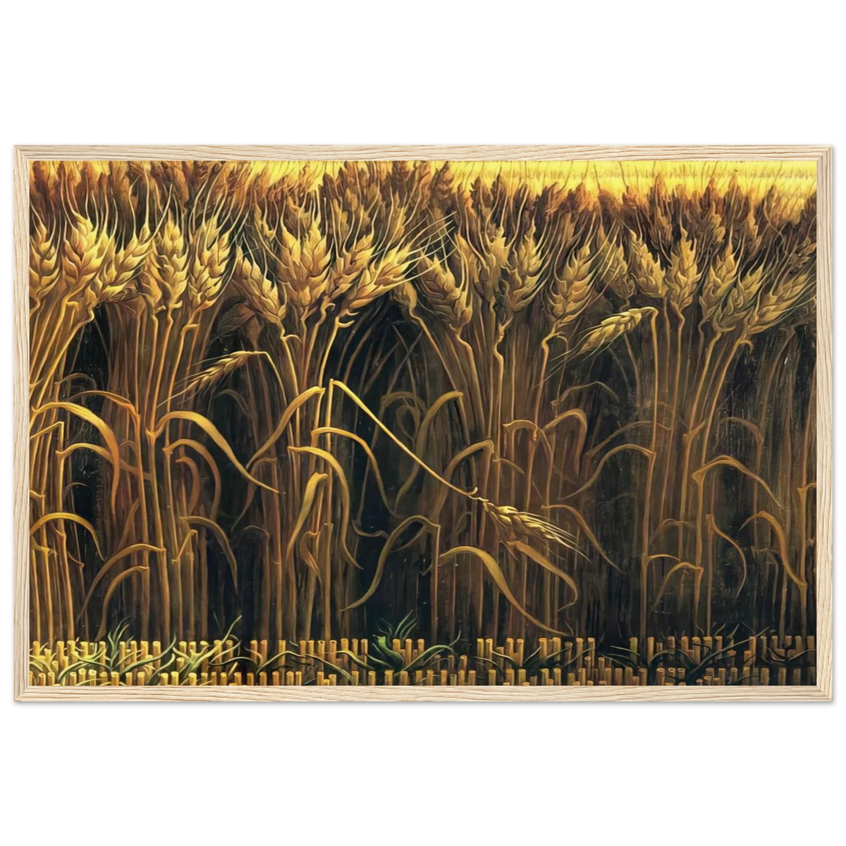 WHEAT Framed Poster | Thomas Hart Benton Framed Prints Wall Art | Thomas Hart Benton Store