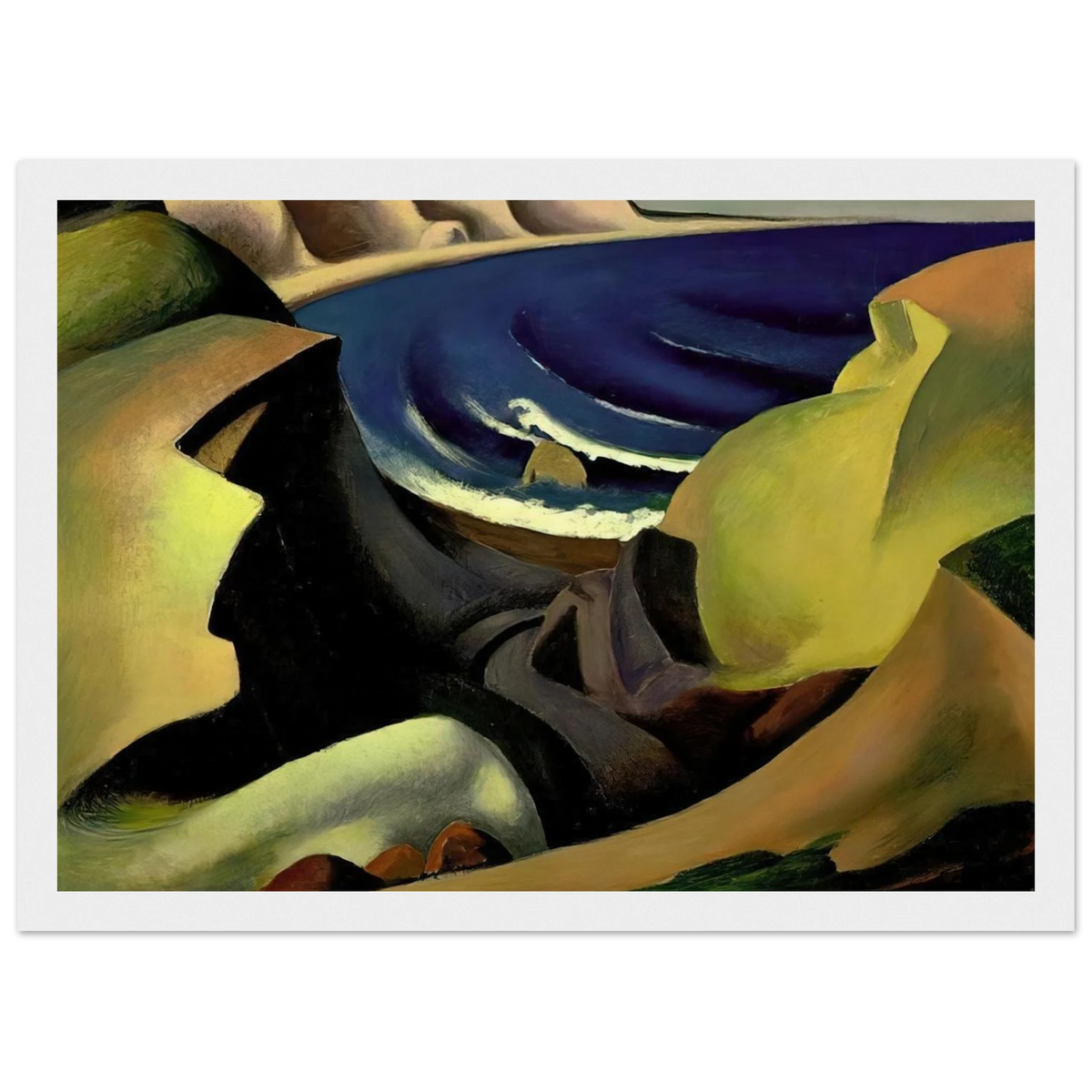 THE CLIFFS 1921 Framed Poster | Thomas Hart Benton Framed Prints Wall Art | Thomas Hart Benton Store
