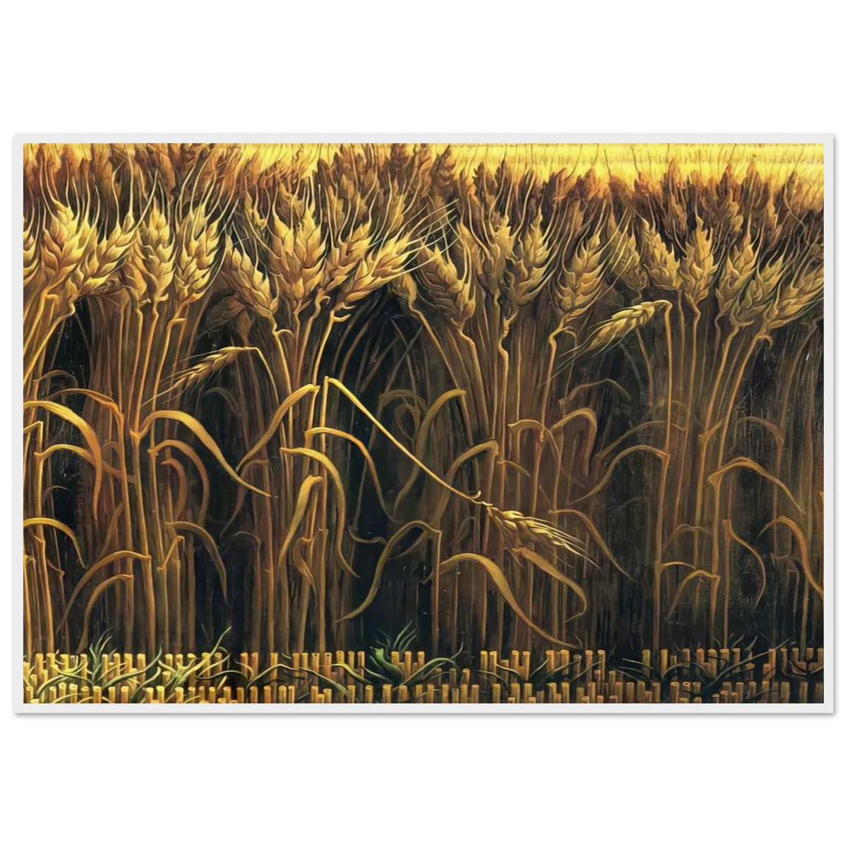 WHEAT Framed Poster | Thomas Hart Benton Framed Prints Wall Art | Thomas Hart Benton Store
