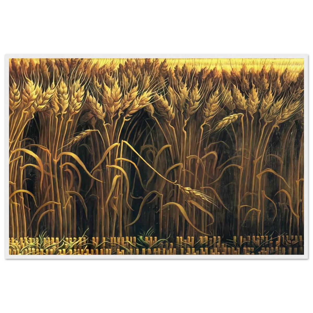 WHEAT Framed Poster | Thomas Hart Benton Framed Prints Wall Art | Thomas Hart Benton Store