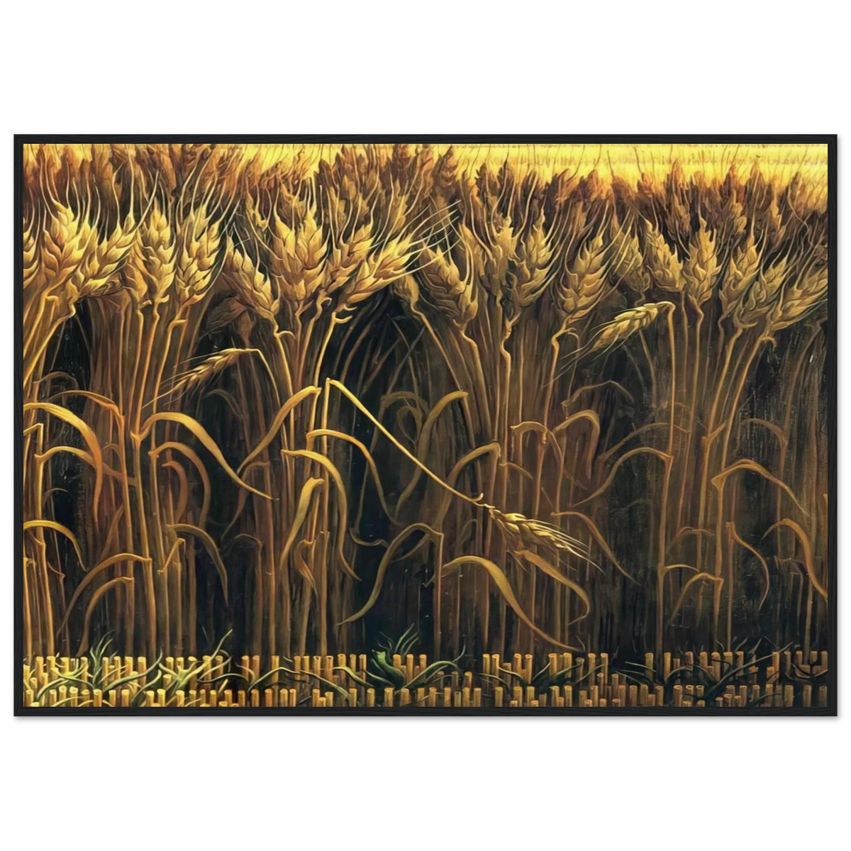 WHEAT Framed Poster | Thomas Hart Benton Framed Prints Wall Art | Thomas Hart Benton Store