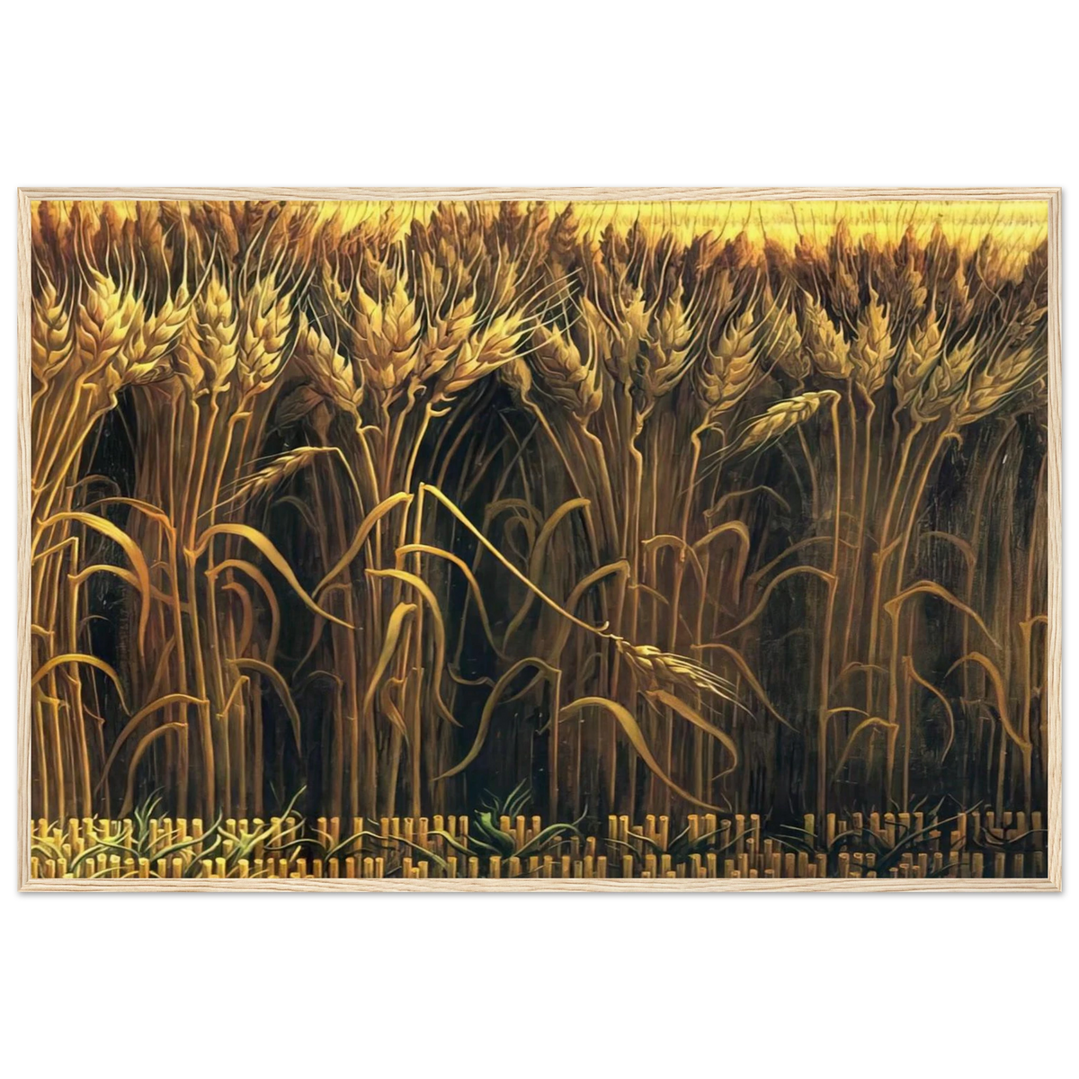 WHEAT Framed Poster | Thomas Hart Benton Framed Prints Wall Art | Thomas Hart Benton Store