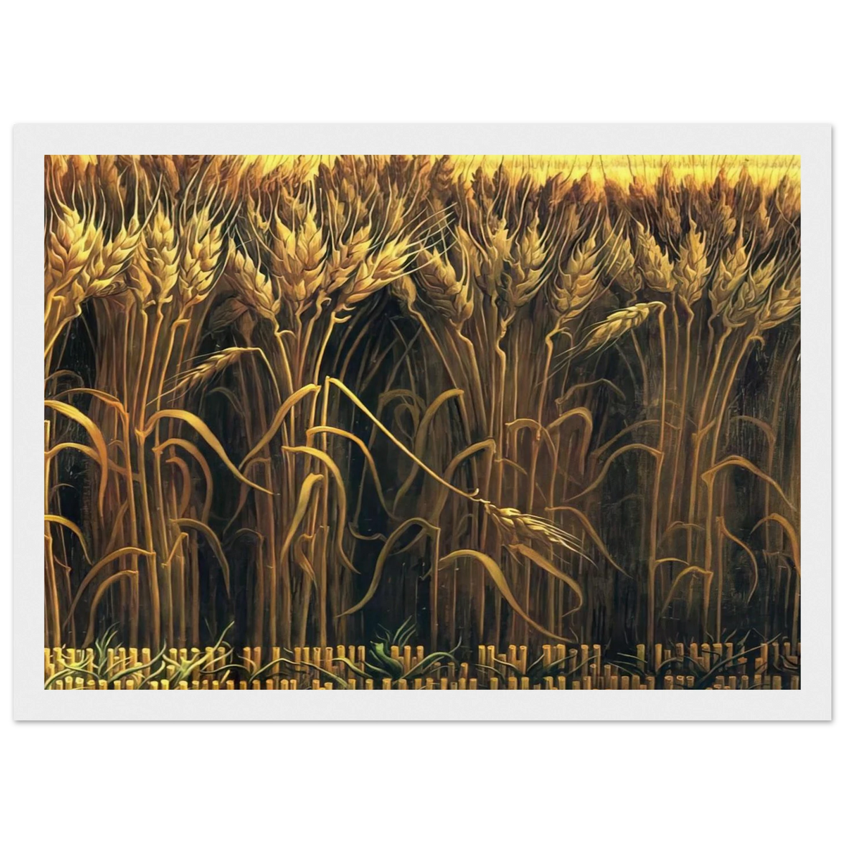 WHEAT Framed Poster | Thomas Hart Benton Framed Prints Wall Art | Thomas Hart Benton Store