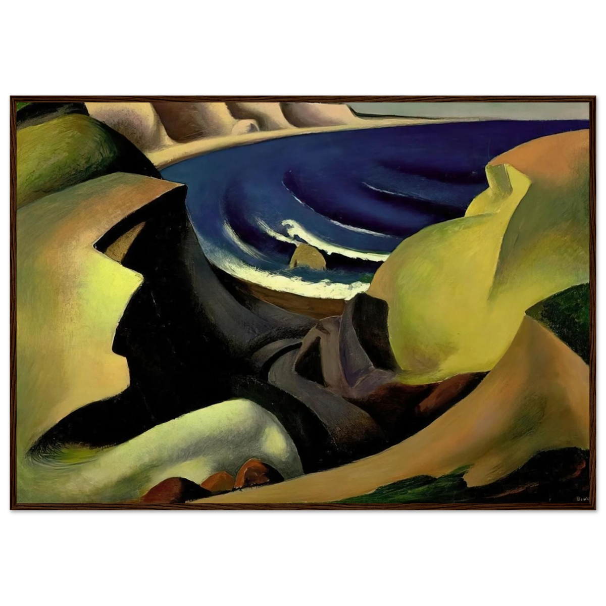 THE CLIFFS 1921 Framed Poster | Thomas Hart Benton Framed Prints Wall Art | Thomas Hart Benton Store