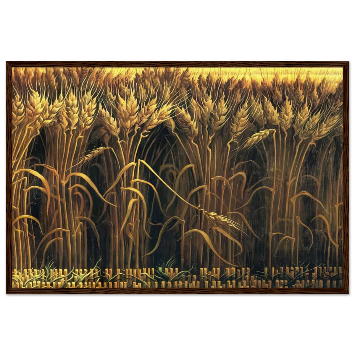 WHEAT Framed Poster | Thomas Hart Benton Framed Prints Wall Art | Thomas Hart Benton Store
