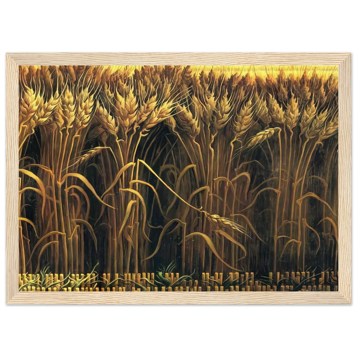 WHEAT Framed Poster | Thomas Hart Benton Framed Prints Wall Art | Thomas Hart Benton Store