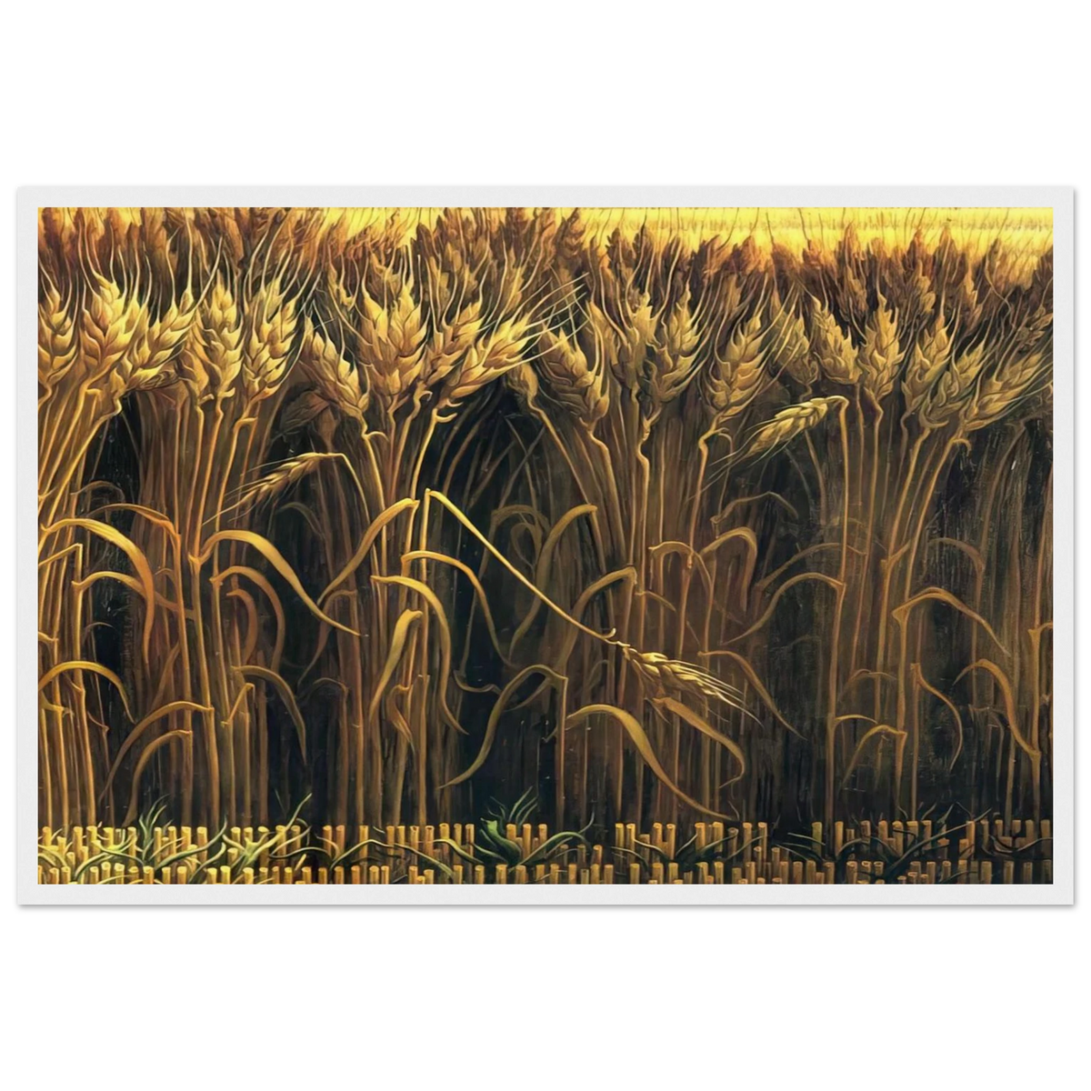 WHEAT Framed Poster | Thomas Hart Benton Framed Prints Wall Art | Thomas Hart Benton Store