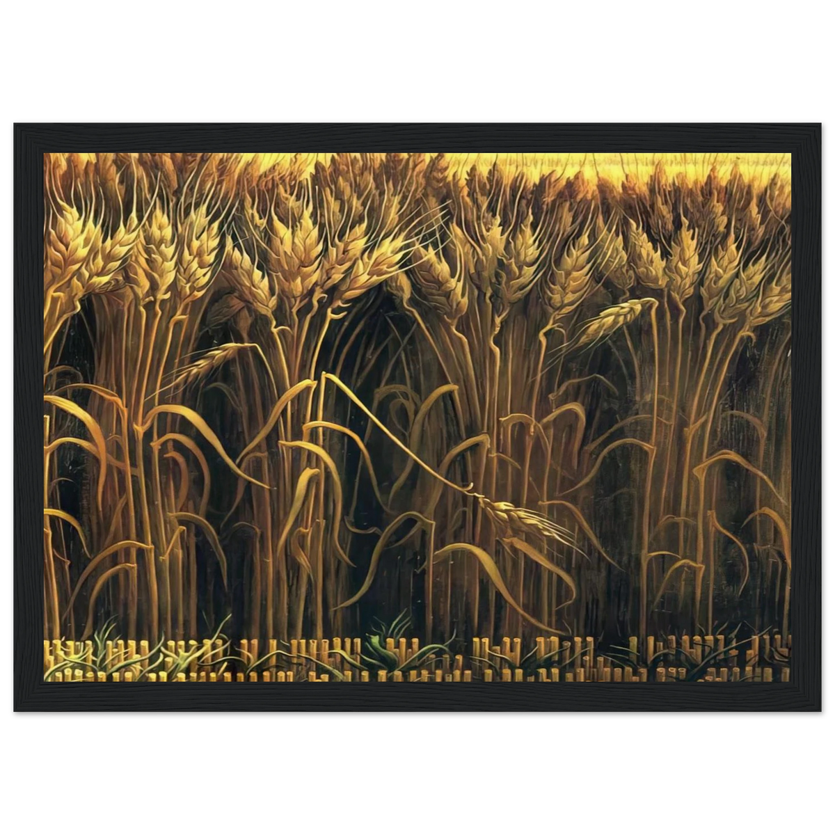 WHEAT Framed Poster | Thomas Hart Benton Framed Prints Wall Art | Thomas Hart Benton Store