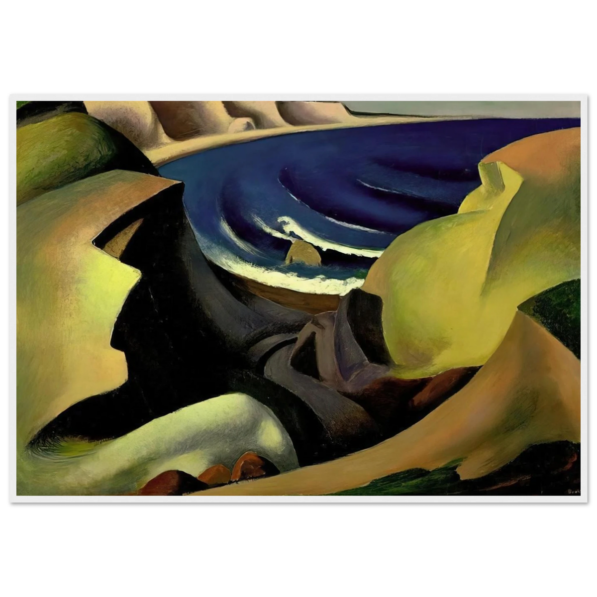 THE CLIFFS 1921 Framed Poster | Thomas Hart Benton Framed Prints Wall Art | Thomas Hart Benton Store