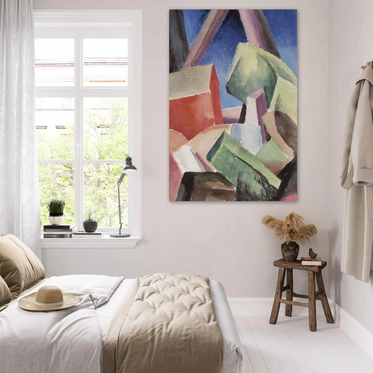 HOUSE IN CUBIST LANDSCAPE 1920 Poster | Thomas Hart Benton Poster | Thomas Hart Benton Store