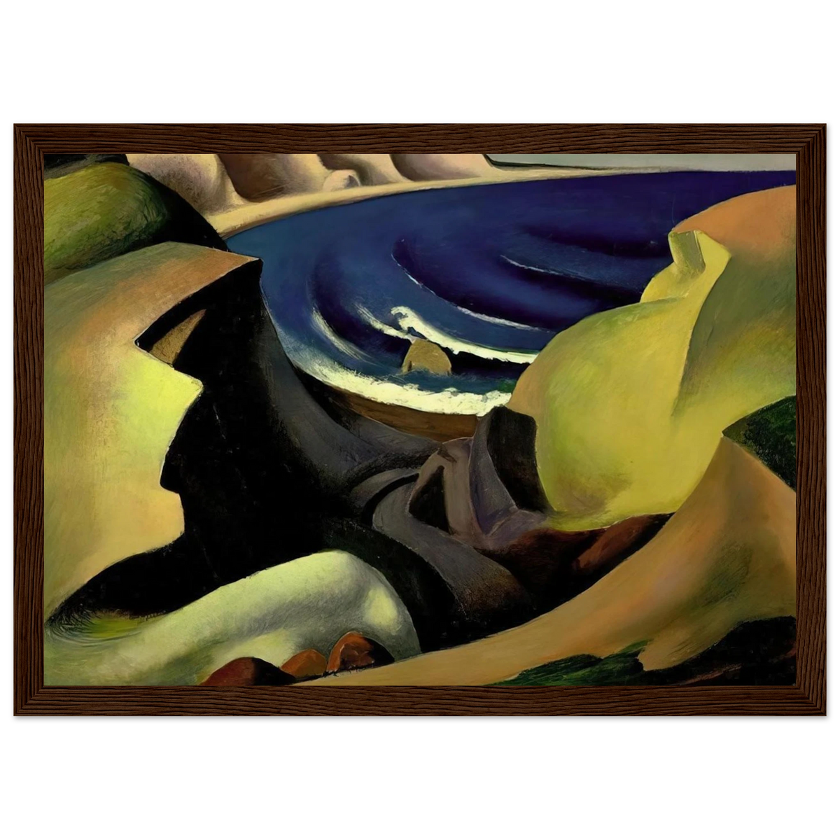 THE CLIFFS 1921 Framed Poster | Thomas Hart Benton Framed Prints Wall Art | Thomas Hart Benton Store