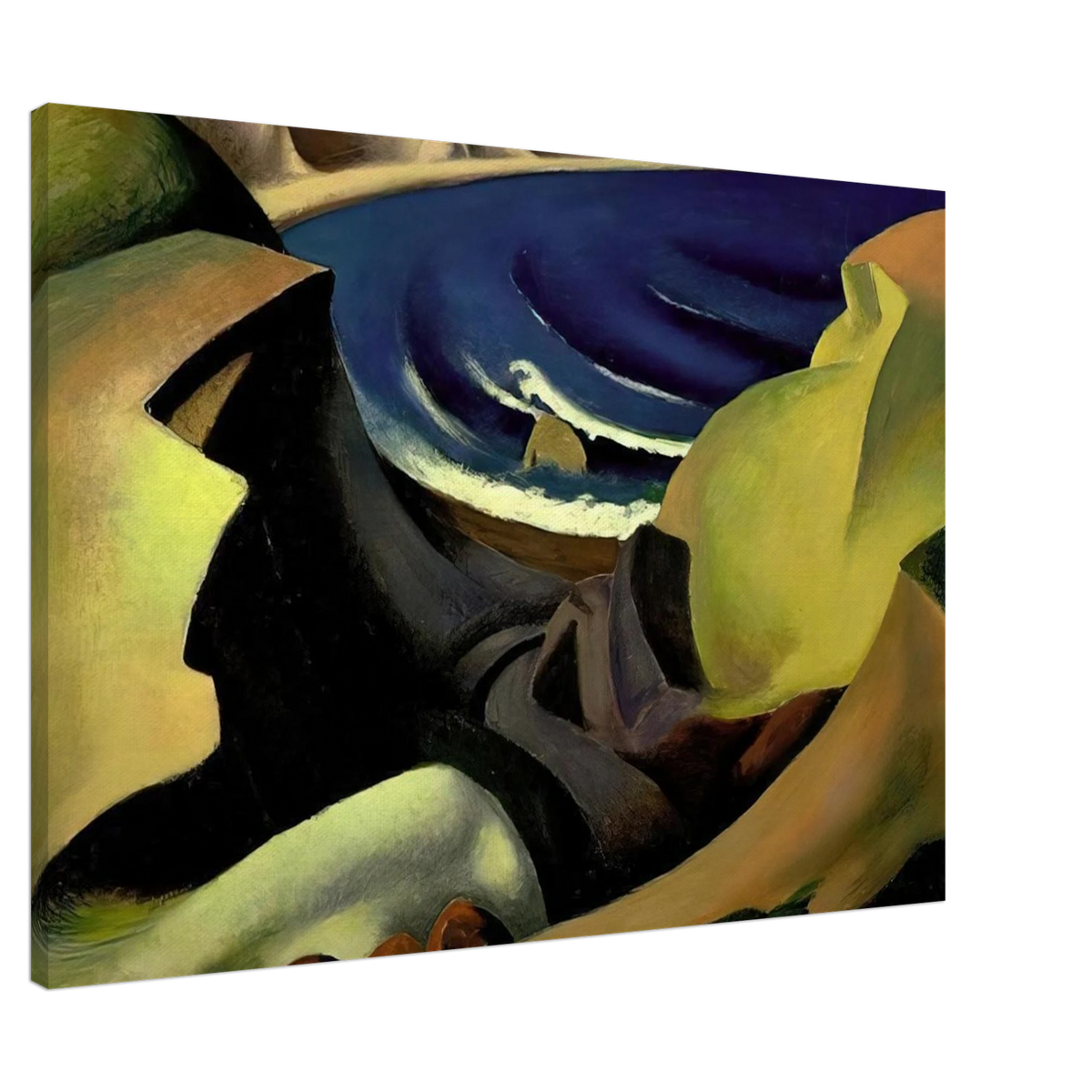 THE CLIFFS 1921 Canvas | Thomas Hart Benton Canvas | Thomas Hart Benton Store