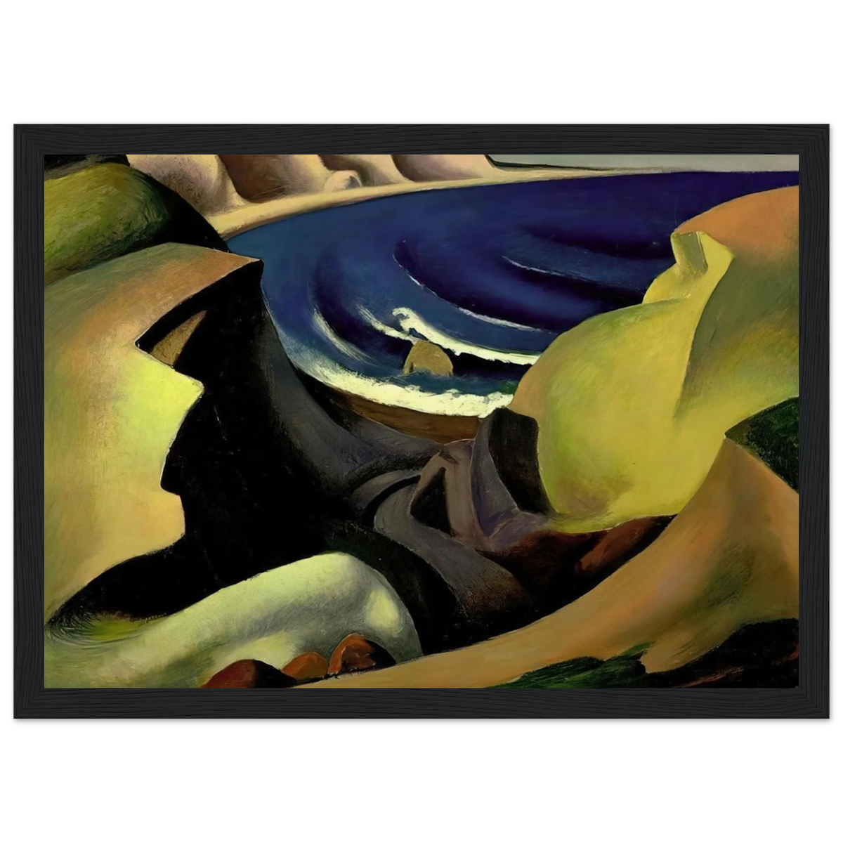 THE CLIFFS 1921 Framed Poster | Thomas Hart Benton Framed Prints Wall Art | Thomas Hart Benton Store